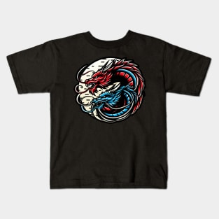 Twin Dragon Kids T-Shirt